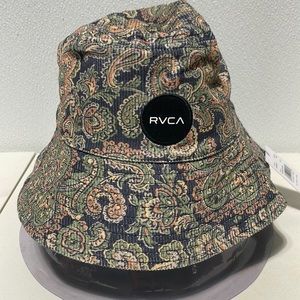 RVCA Womens Low Down Cord Bucket Hat in Moody Blue